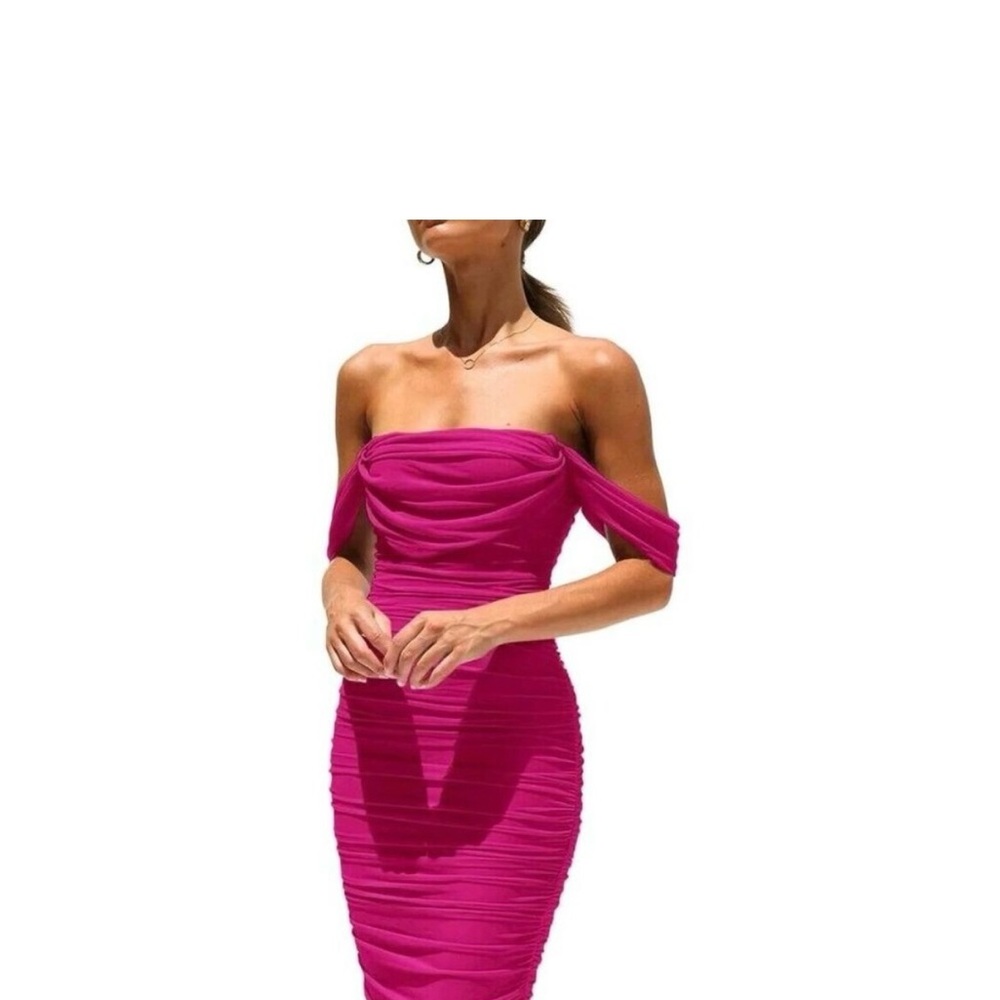 Chic Magenta Dress- prettygarden women size S, new with tags - Picture 4 of 13